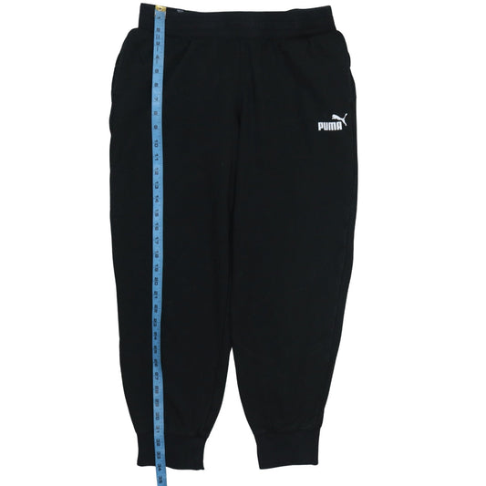 Mens UK Size M PUMA Regular Fit Jogger Black Trousers
