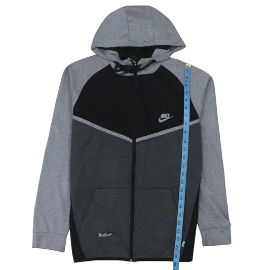 Mens UK Size L Nike Grey Full Zip Hoodie