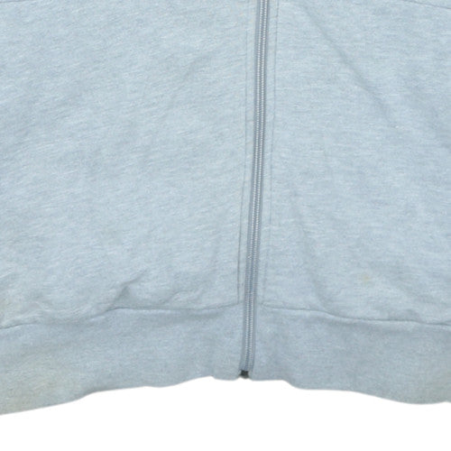Mens UK Size L adidas Grey Full Zip Hoodie