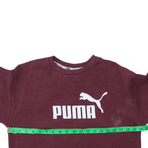 Womens UK Size XS PUMA Red Pullover Sweatshirt