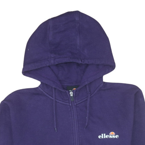 Womens UK Size 12 ellesse Purple Full Zip Hoodie
