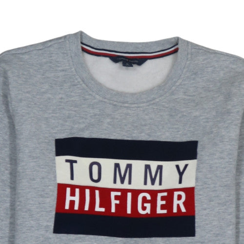 Mens UK Size M Tommy Hilfiger Grey Pullover Sweatshirt