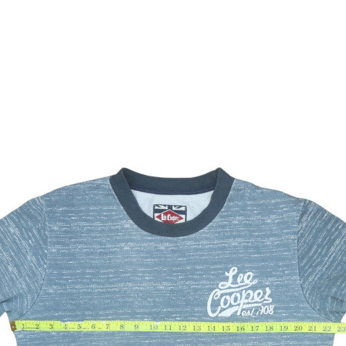 Mens UK Size L Lee Cooper Blue Pullover Sweatshirt