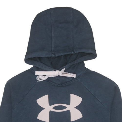 Mens UK Size M Under armour Blue Pullover Hoodie