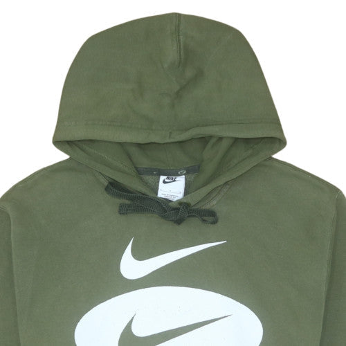 Mens UK Size S Nike Green Pullover Hoodie
