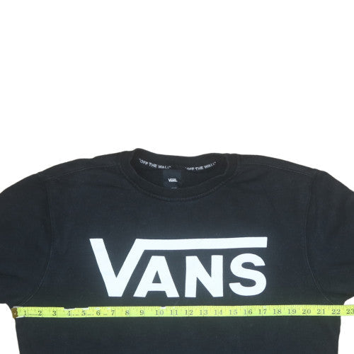Mens UK Size M VANS Black Pullover Sweatshirt