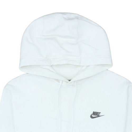 Mens UK Size S Nike White Pullover Hoodie