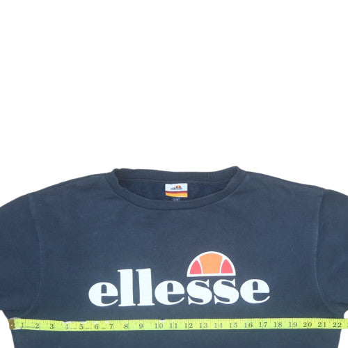 Womens UK Size 10 ellesse Blue Pullover Sweatshirt