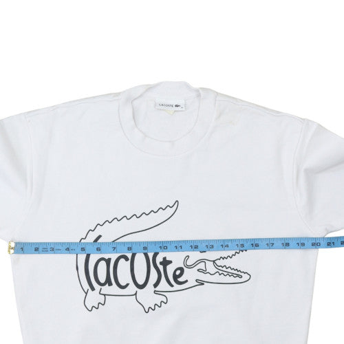 Womens UK Size 10 Lacoste White Pullover Sweatshirt