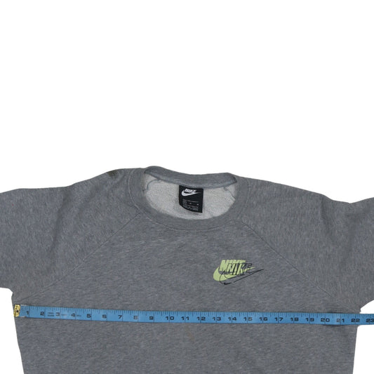 Womens UK Size M Nike Grey Pullover Sweatshirt
