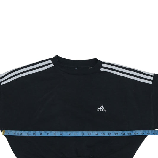 Womens UK Size M adidas Black Pullover Sweatshirt