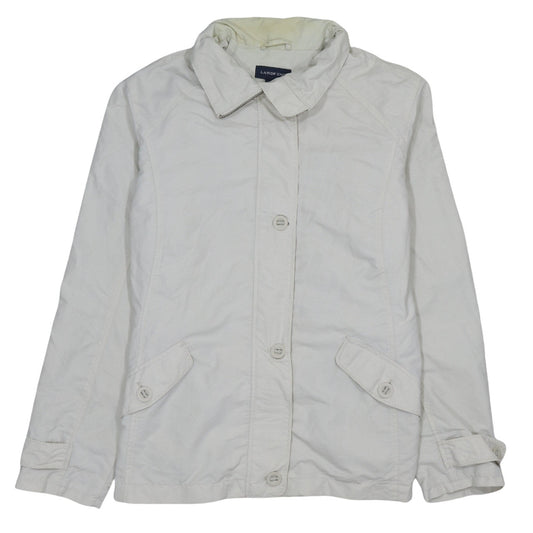 Womens UK Size L Lands' End White Basic Jacket