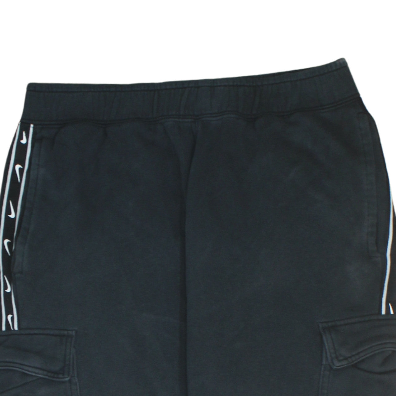 Mens UK Size M Nike Regular Fit Cargo Black Trousers