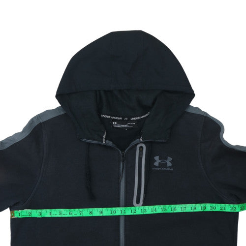 Mens UK Size L Under armour Black Full Zip Hoodie
