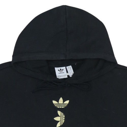 Womens UK Size 6 adidas Black Pullover Hoodie