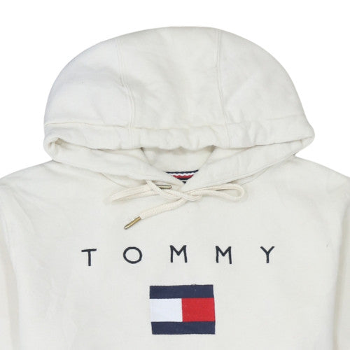 Womens UK Size M Tommy Hilfiger Ivory Pullover Hoodie