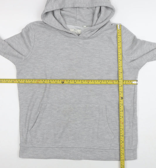 Womens UK Size 10 FatFace Grey Pullover Hoodie