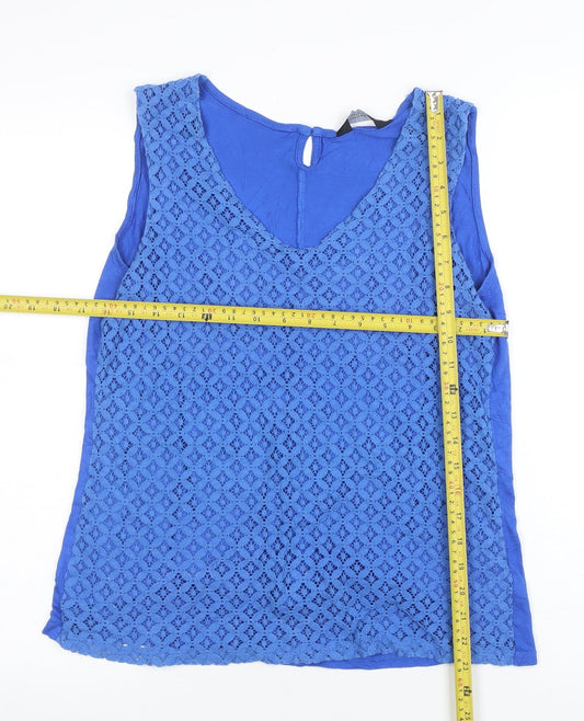 Womens UK Size 16 Dorothy Perkins Blue Camisole Blouse