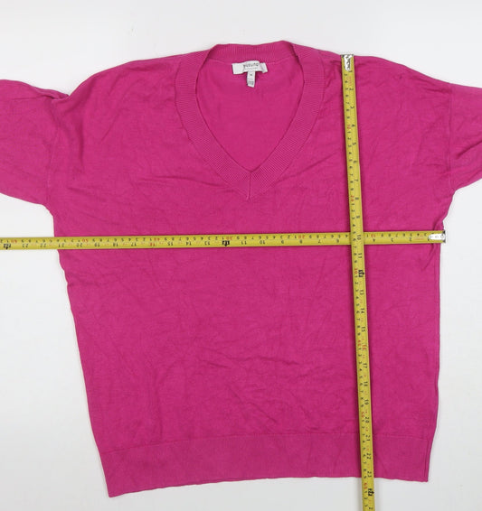 Womens UK Size M b.young Pink Pullover Jumper