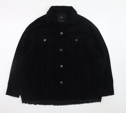 Mens UK Size L Zara Black Basic Jacket