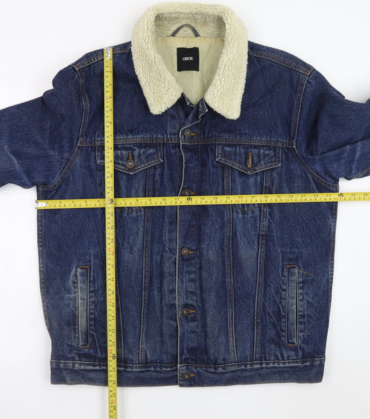 Mens UK Size XL ASOS Blue Denim Jacket