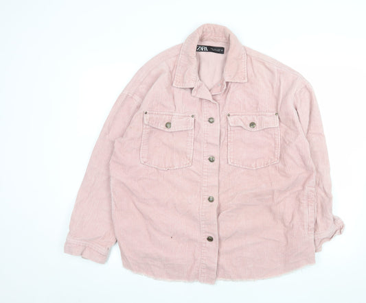Womens UK Size 12 Zara Pink Basic Jacket