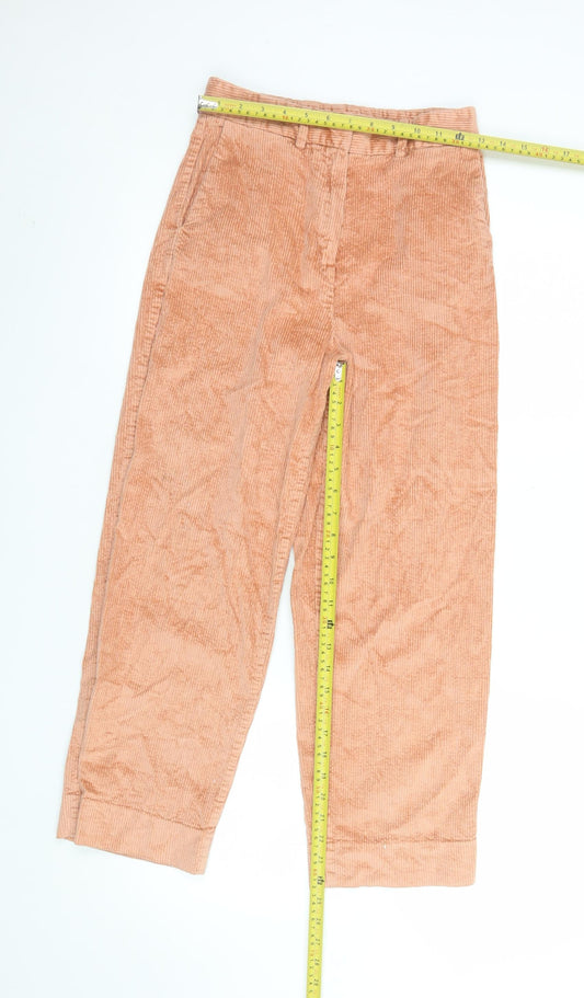 Womens UK Size 6 Marks and Spencer Regular Fit Cropped Beige Trousers