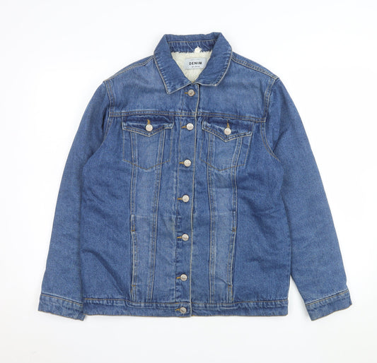 Womens UK Size 8 New Look Blue Denim Jacket