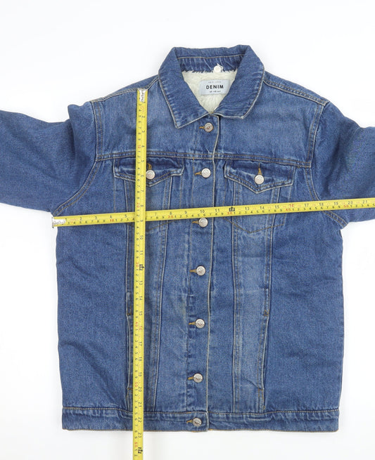 Womens UK Size 8 New Look Blue Denim Jacket