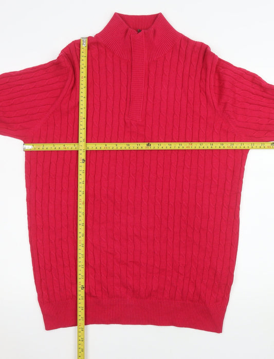 Womens UK Size M Woolovers Red Pullover Jumper