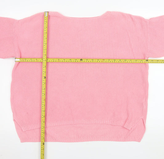 Womens UK Size L Marks and Spencer Pink Pullover Jumper
