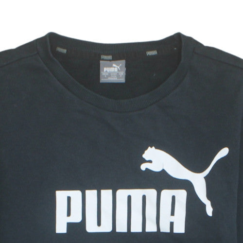 Mens UK Size S PUMA Black Pullover Sweatshirt