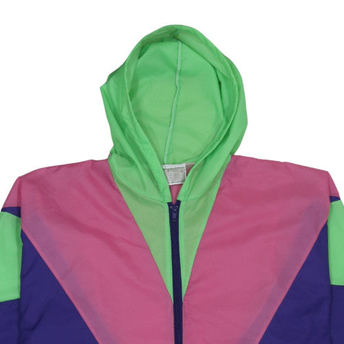 Womens UK Size L Passworld Multicoloured Windbreaker Coat