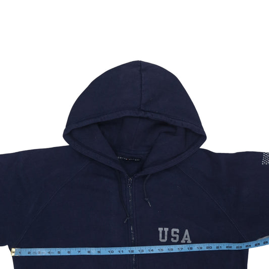 Mens UK Size XL Tommy Hilfiger Blue Full Zip Hoodie