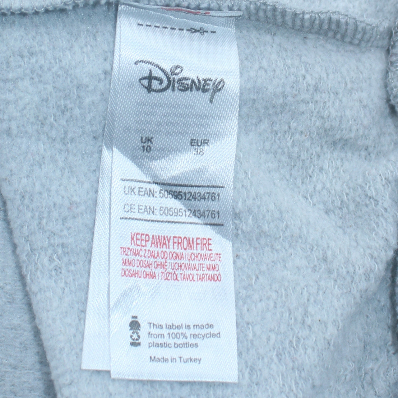 Womens UK Size 10 Disney Grey Pullover Sweatshirt