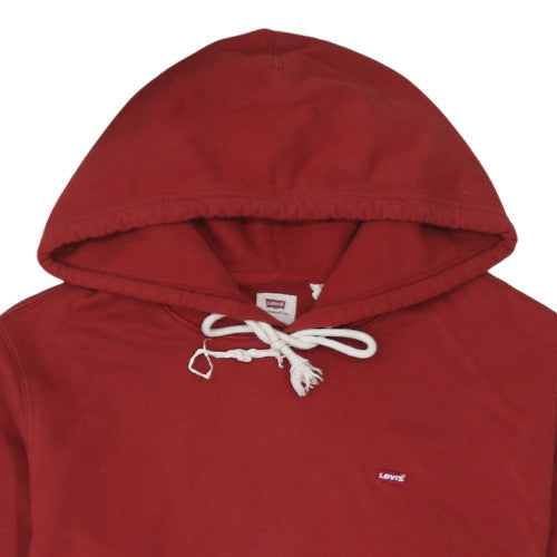 Mens UK Size L Levi's Red Pullover Hoodie