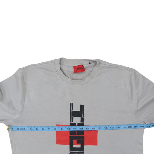 Mens UK Size M HUGO BOSS Grey Pullover Sweatshirt