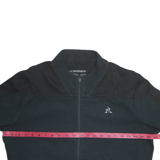 Le Coq Sportif Men’s Black L Track Jacket Full Zip Sportswear
