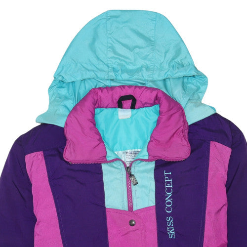 Womens UK Size M Swiss Concept Multicoloured Ski Jacket