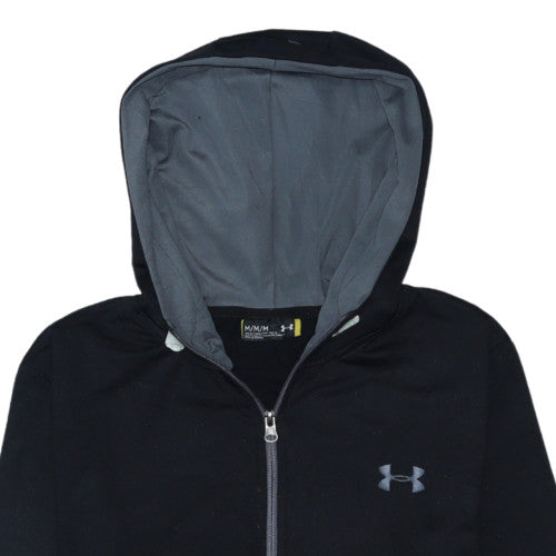 Mens UK Size M Under armour Black Full Zip Hoodie