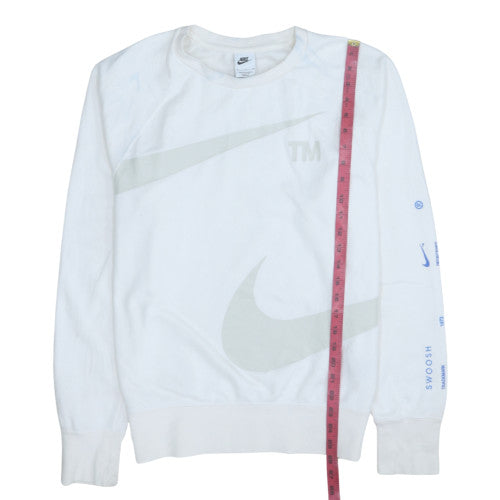 Mens UK Size S Nike White Pullover Sweatshirt