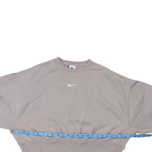 Womens UK Size XS Nike Beige Pullover Sweatshirt