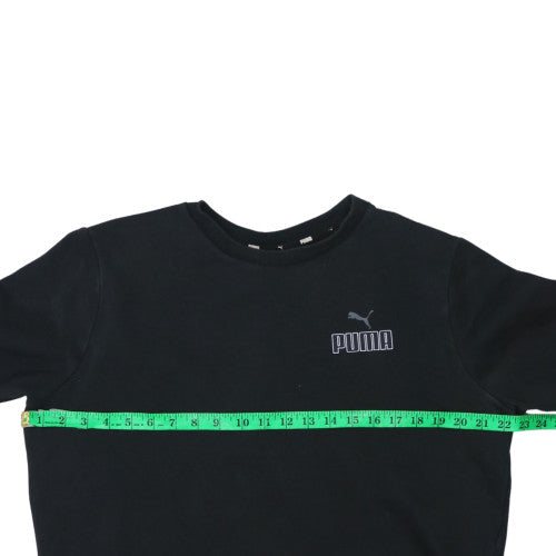 Mens UK Size M PUMA Black Pullover Sweatshirt