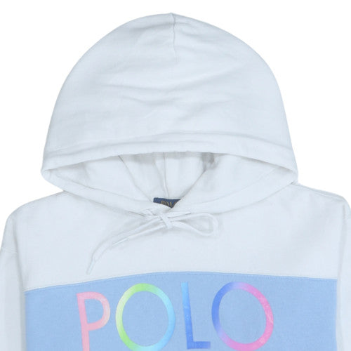 Womens UK Size S Polo Ralph Lauren White Pullover Hoodie