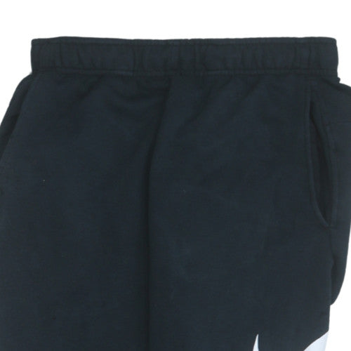 Mens UK Size S Nike Regular Fit Jogger Black Trousers