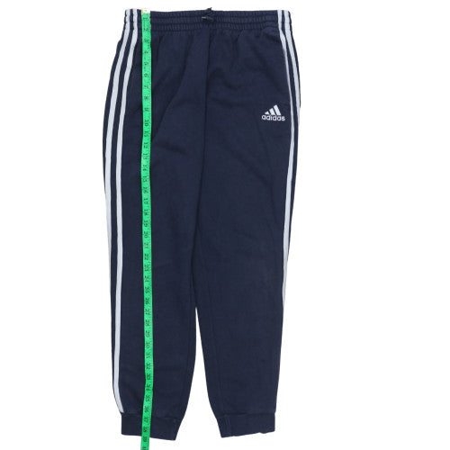 Adidas Men Blue Track Pants M Elastic Waist Tapered Activewear