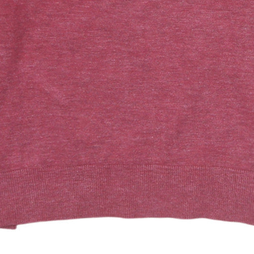 Tommy Hilfiger Men's Red Cotton Crew Neck Pullover Jumper L
