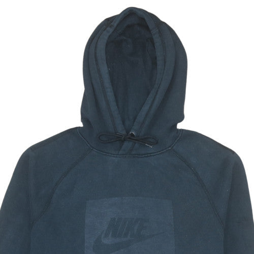 Mens UK Size M Nike Blue Pullover Hoodie