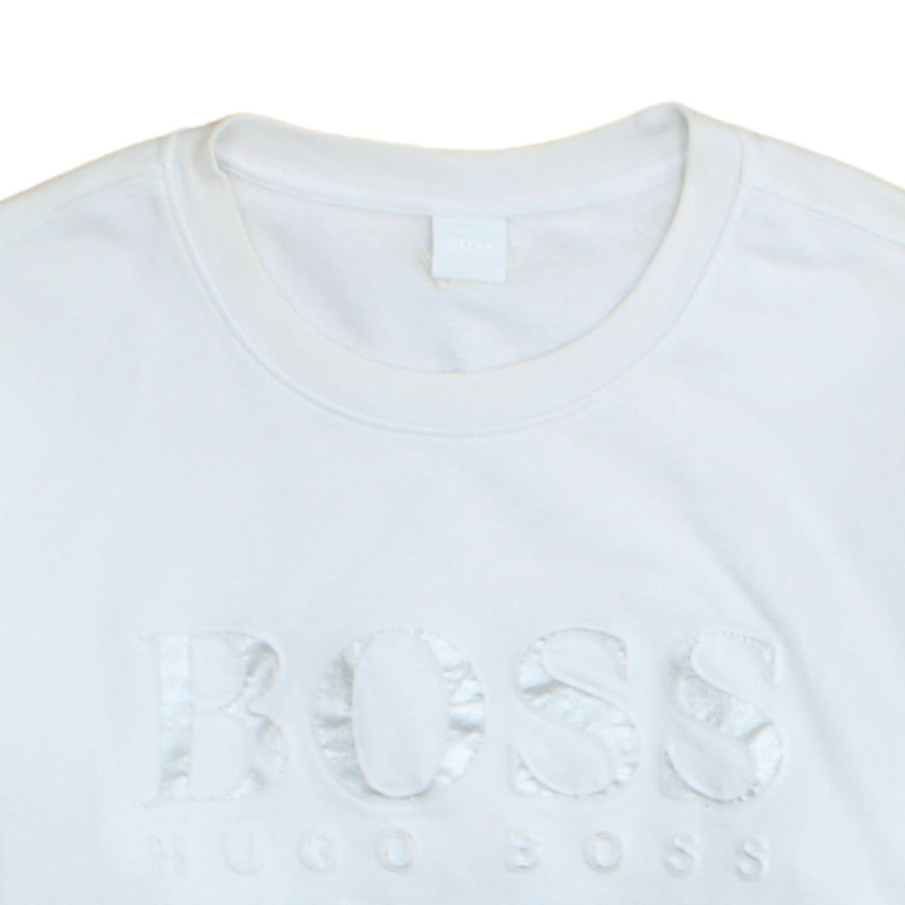 Womens UK Size XL HUGO BOSS White Pullover Sweatshirt