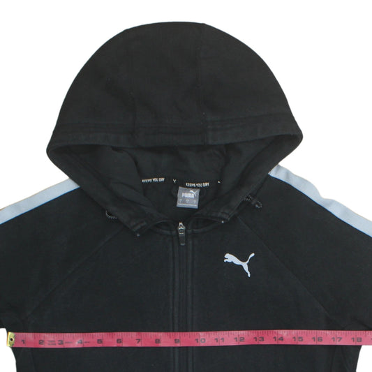 Mens UK Size S PUMA Black Full Zip Hoodie